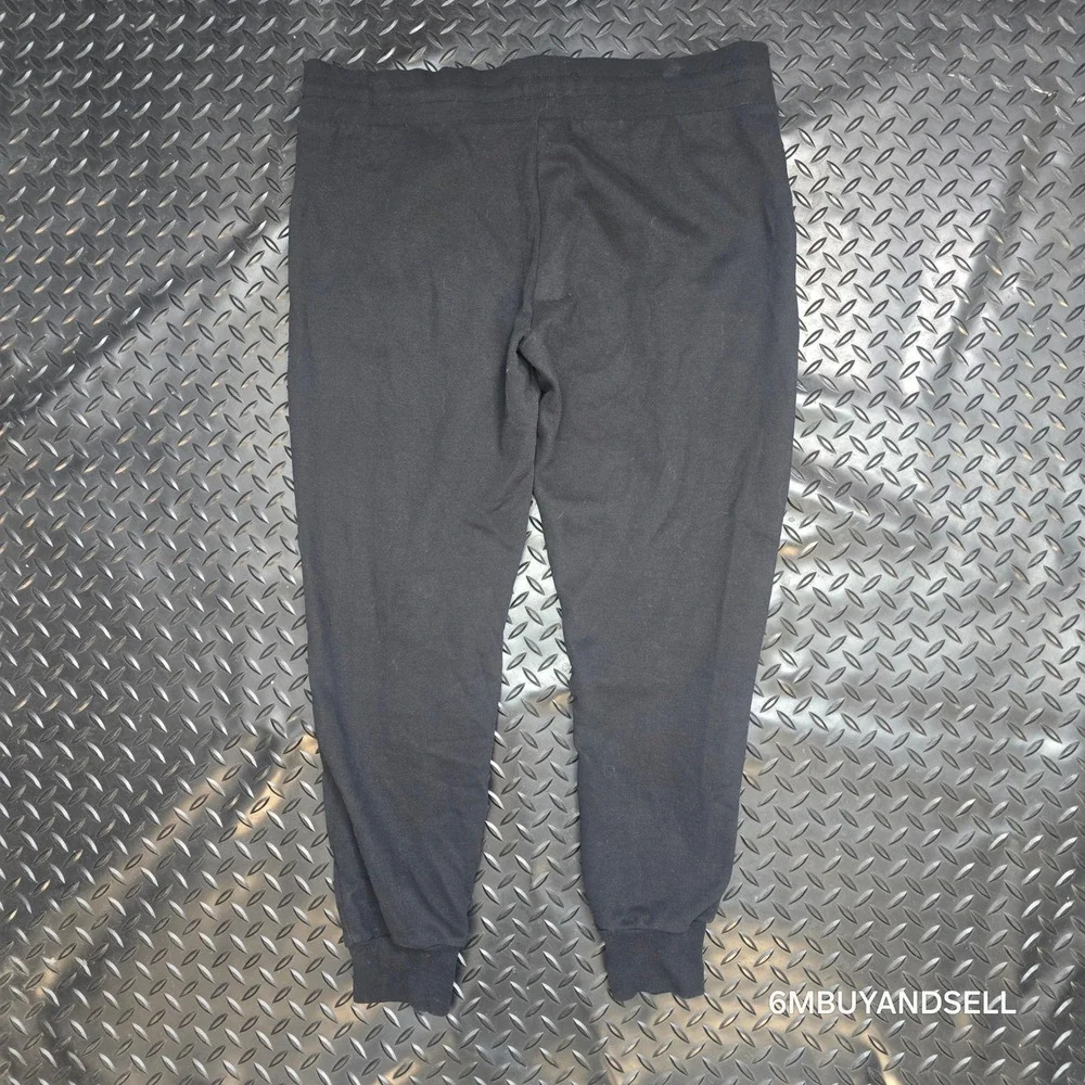 True Religion Mens Black Jogger Sweatpants Drawstring Fleece‎ Pants L 36809-00